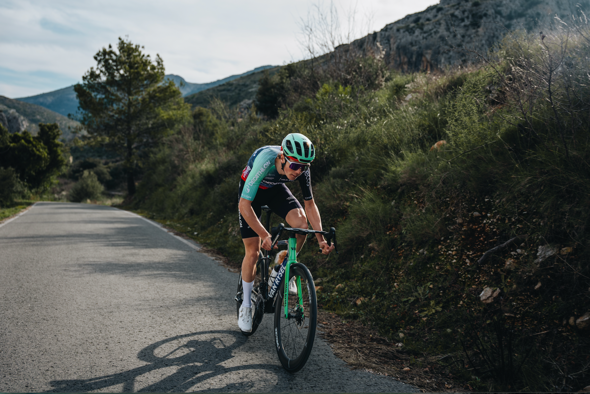 Braden racing uphill